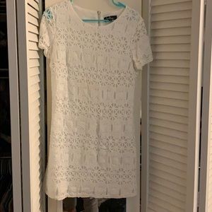 Lulus white shift dress